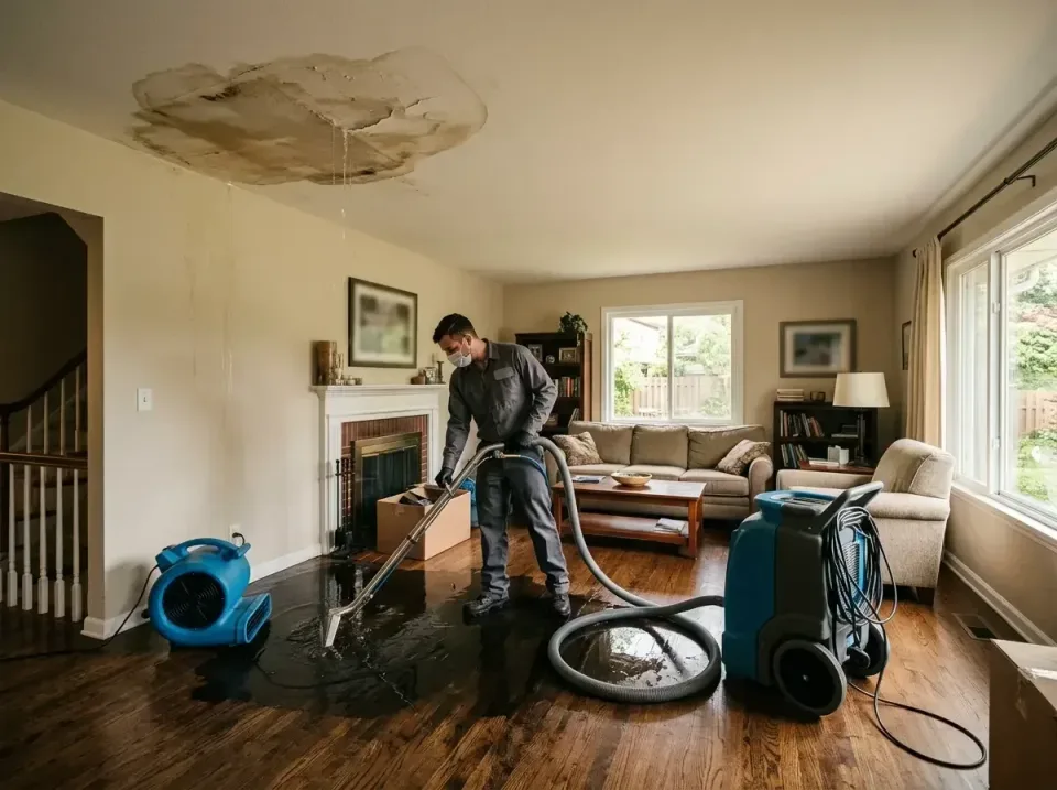 attic-pipe-burst-ceiling-drip-008 — frequently asked questions, Water Damage Restoration & Carpet Care in Glenarden, MD